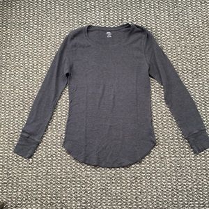 Old Navy Charcoal Grey Thermal Pajama Top